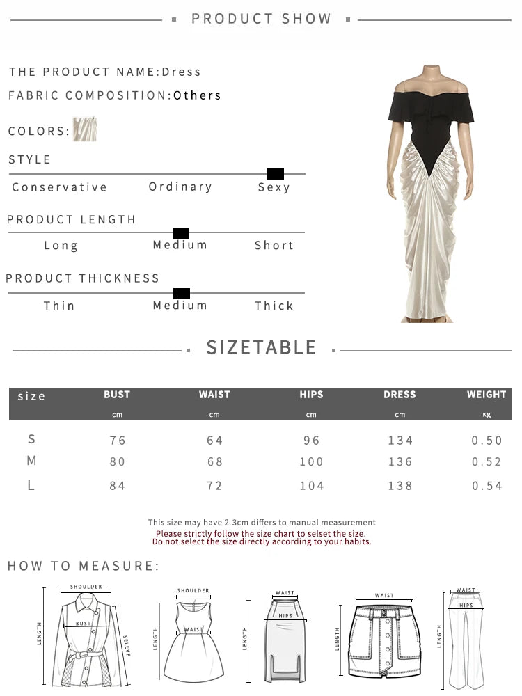 ibber Contrast Patchwork Long Dress Woman Off Shoulder Backless Skinny High Waist Midnight Club Party Ruched Elegant Clothing