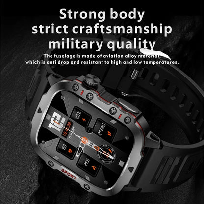 QX11 Smart Watch 1.96inch Large Screen HD Bluetooth Call SOS Voice Assistant Men Women Smartwatch Sports Fitness Tracker