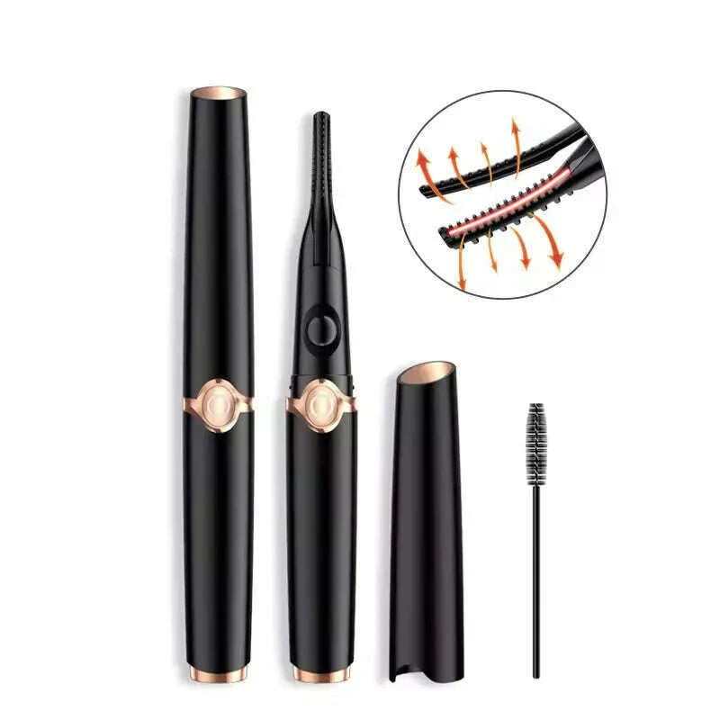 Electric Heated Eyelash Curler USB Rechargeable Eyelash curler Quickly heats natural Eyelash curler long-lasting makeup tool