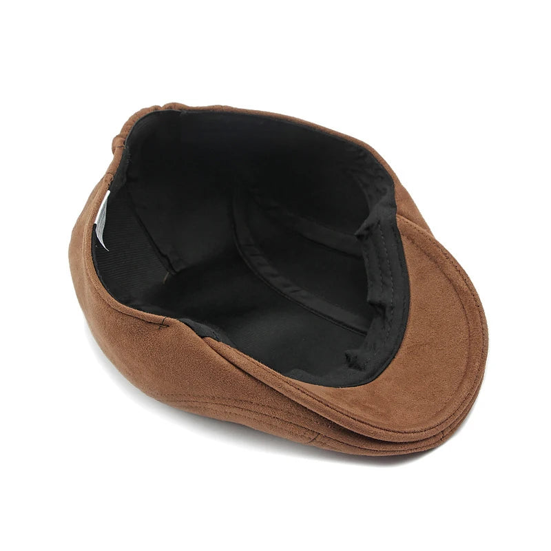 Fashion Berets Men Women Spring Autumn Suede Hats Herringbone Flat Cap Classical Artist Painter Hat Male Female Beret...