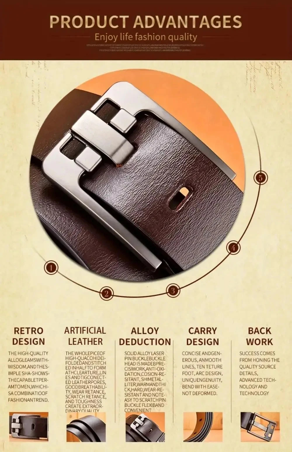 Genuine Leather For Men's High Quality Buckle Jeans Cowskin Casual Belts Business Cowboy Waistband Male Fashion Designer 2024New - Kimlud