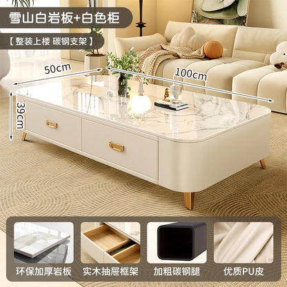 Cheap Cute Coffee Table Clear Simple Designer Modern Luxury Decoration Side Table Writing Mesas Bajas Living Room Furniture - Kimlud