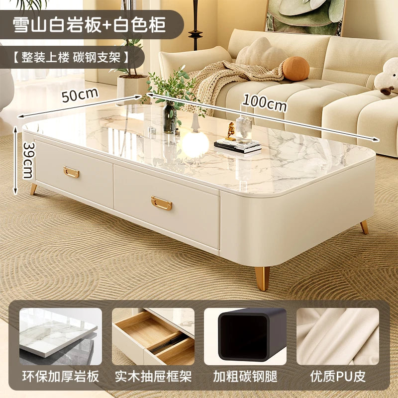 Cheap Cute Coffee Table Clear Simple Designer Modern Luxury Decoration Side Table Writing Mesas Bajas Living Room Furniture - Kimlud