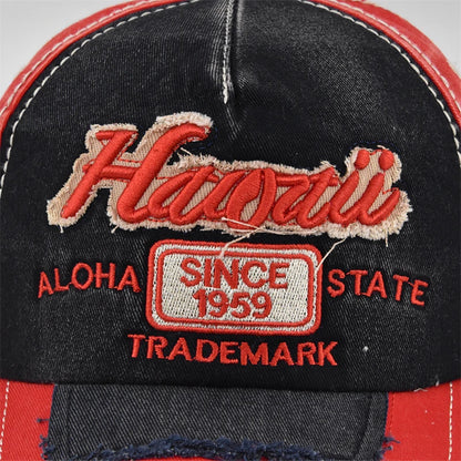 Retro Letter Embroidery Baseball Caps Letter Patch Men Women Unisex Cotton Adjustable Casual Hat Hip Hop Streetwear Sun Hats