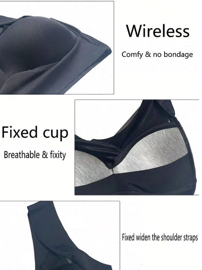 L-6XL Women Breathable Sport Bras Plus Size Seamless Bra Bralette Backless Lady Brassiere Vest Female Shock-Proof...