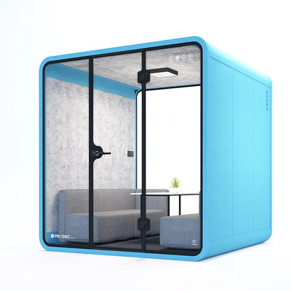 Meeting Pod Soundproof Acoustic Booth for 2 4 People Team Collaboration Huddle Space Open Office Customized Hot Sale