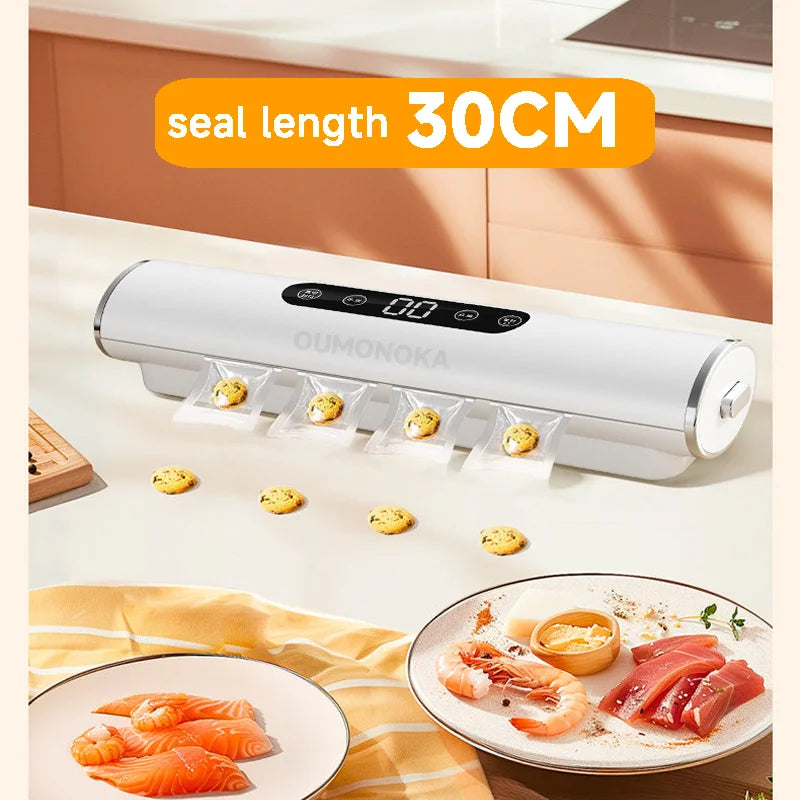 Professional Vacuum Kitchen Sealing Machine Sealer for Food Vacuumor for Products Cuisine Packaging Plastic Bag Sealant...