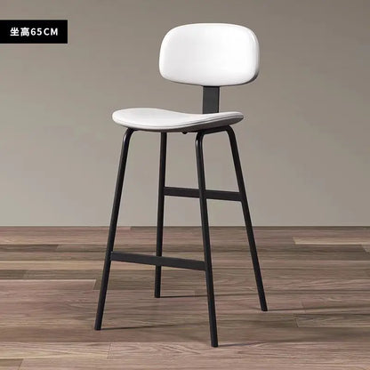 Industrial Style High Stool Soft Bag Relax Wrought Iron Simple Modern Bar Stools Italian Design Taburetes De Bar Bar...
