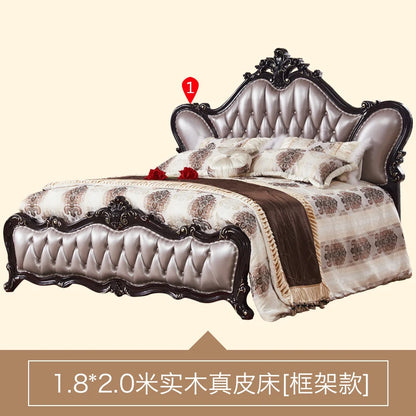 Adult European Bed Square Luxury High Quality Romantic Comfortable Bed Headboards Queen Frame Letto Matrimoniale Home...