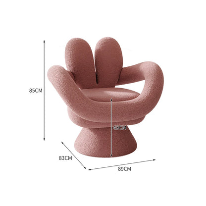 Luxury Design Balcony Living Room Chair Swivel Single Relaxing Sofa Chair Backrest Dresser Vanity Nordic Armchairs Living Chairs - Kimlud