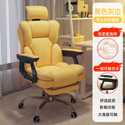 Rolling Wheels Office Chair Cheap Lightweight Footrest Reading Backrest Luxury Office Chair Ergonomic Taburete Salon...