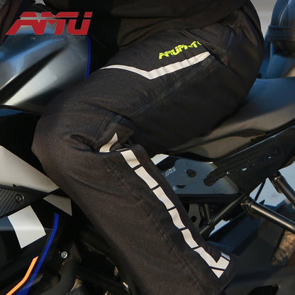 AMU Motorcycle Quick Take Off Waterproof Windproof Thermal Protective Pants Gor Men And Women