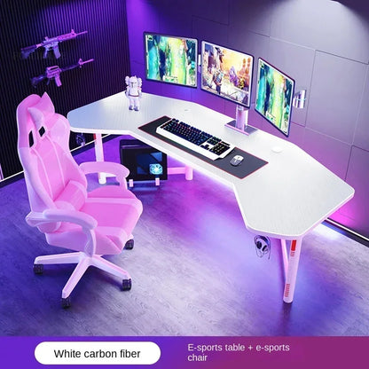 Household Desktop Computer Desks Office Furniture Simple Professional Gaming Table Multi-functional E-sports Table and Chair Set