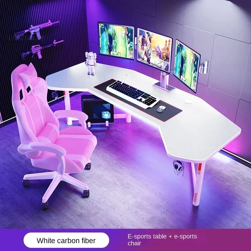 Household Desktop Computer Desks Office Furniture Simple Professional Gaming Table Multi-functional E-sports Table and Chair Set
