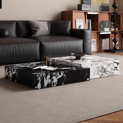 Rock Slab Light Luxury Coffee Table Decoration Aesthetic Unique Italian Side Table Modern Living Room Mesas Bajas Home Furniture - Kimlud