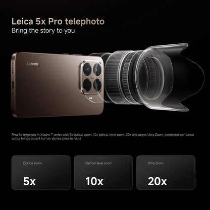 Global version Xiaomi 15T Pro Leica 6.83" 144Hz display 90W wired 50W wireless HyperCharge 5500mAh Xiaomi HyperOS Main camera - Kimlud