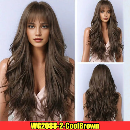 Cosplay Blonde Women's Wigs Ombre Blonde Curly Wig On Clearance Sale Glueless Pink Black Purple Wig Ladies Synthetic Wigund