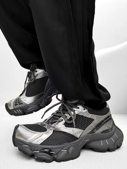 Paris Stapler14 Dad Shoes Thick Bottom Sports Sneakers for Men And Women Couple's Fashionable Casual Shoes Increased Height