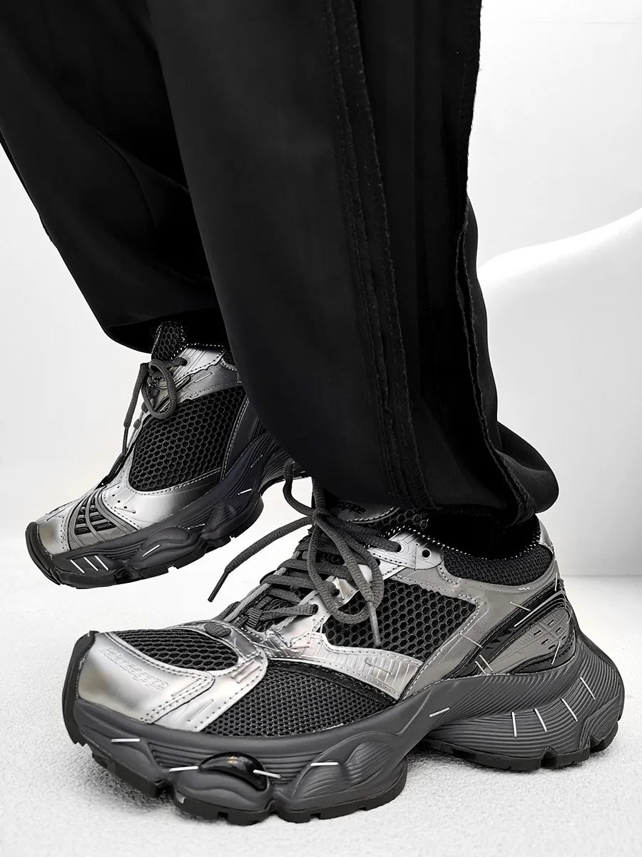 Paris Stapler14 Dad Shoes Thick Bottom Sports Sneakers for Men And Women Couple's Fashionable Casual Shoes Increased Height