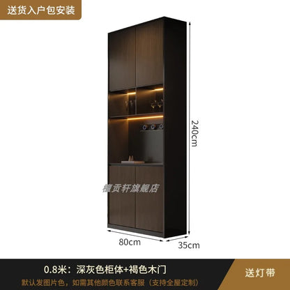 Luxury Wood Cabinets Storage House Container Organizer Living Room Cabinets Display Wine Bookcase Gabinete Trendy Furniture - Kimlud