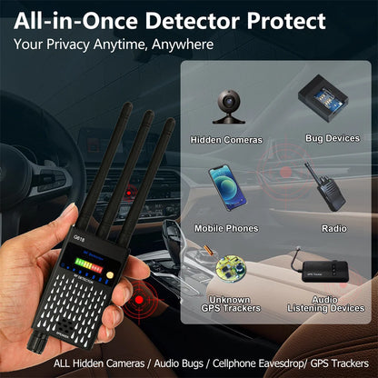 G618 GPS Tracker Anti Spy Detect Bug G618W Wireless Hidden Camera Signal Detector GSM Device Professional RF Signal...