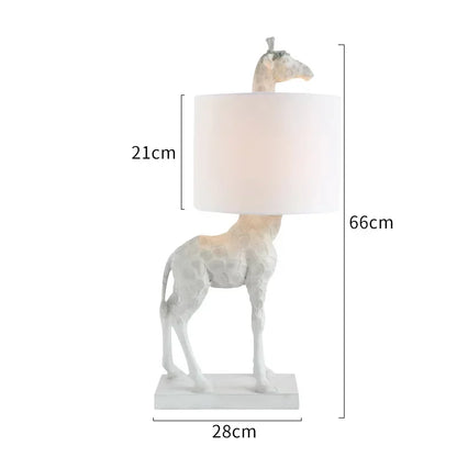 Factory Manufacture Designer Animal Resin Giraffe Table Lamp Gold Lamp Body Resin Animal Home Decor Night Lights E26/E27 Holder - Kimlud