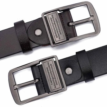2023 Real Genuine Leather Belts for Men Luxury Designer Brand High Quality Plus Size 130 140 150 160 170 cm Male Pin Buckle Belt