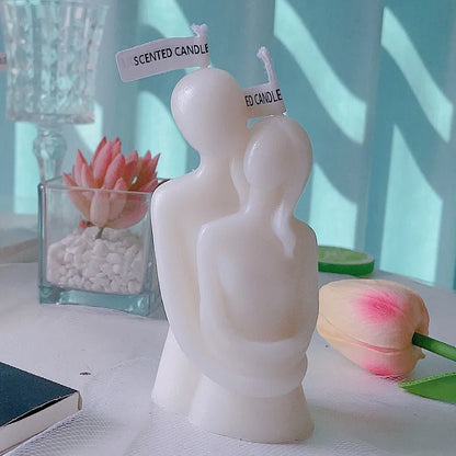 Wedding Supplies Couple Candle 520 Creative Gift To Hug Men And Women Warm Love Shaped Aromatherapy Candle