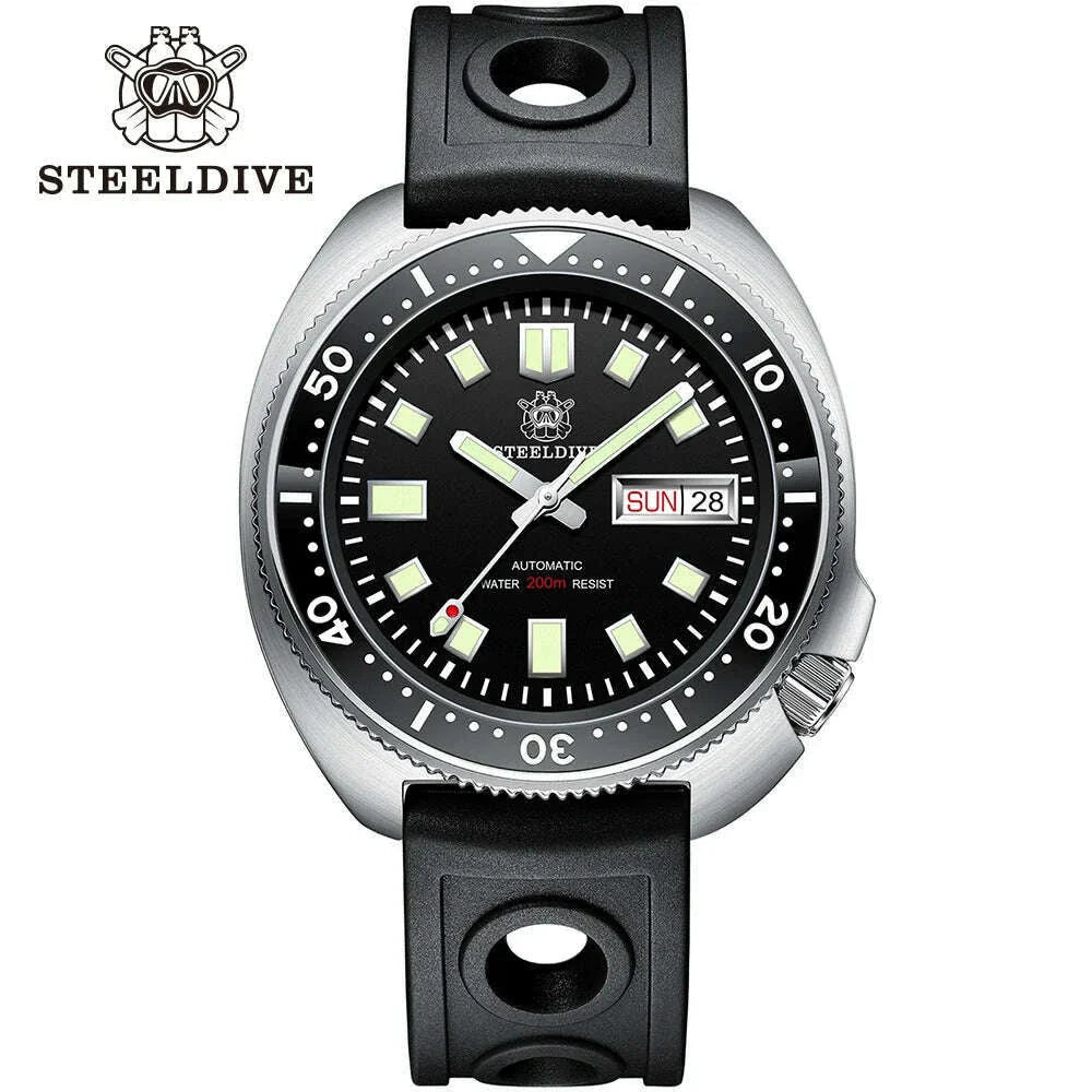STEELDIVE 2024 New Arrival Captain Willard Watch NH36 Diver Watches Sapphire Mechanical Watch Men Automatic Wristwatches