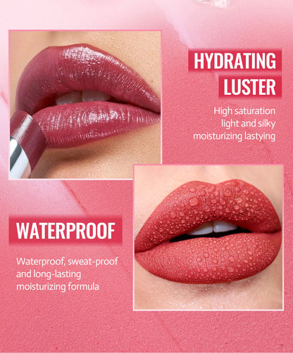 Velvet Matte Lipstick 8 Colors Long Lasting Waterproof Moisturizing Non Stick Lip Makeup For Daily Natural Look - Kimlud
