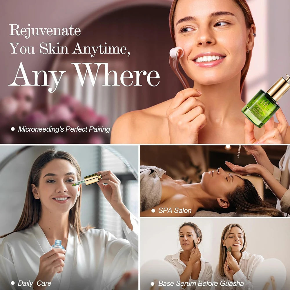 Sea Grape Collagen Peptide Double Anti Revitalizing Essence Oil Skin Care Moisturizing Brighten Anti-Aging Firming Face Serum