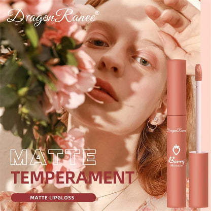 12 Colors Liquid Lipstick Nude Matte Sexy Waterproof Long Lasting Lip Gloss Moisturizing Velvet Non-stick Cup Lip Glaze Makeup