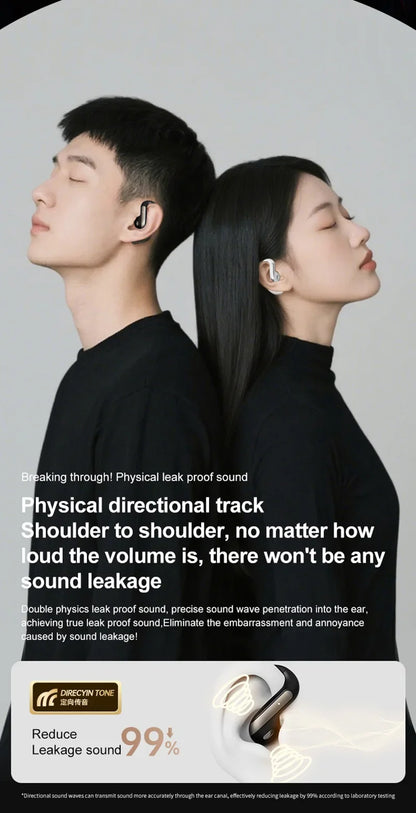 Smart AI Translation Headset True Wireless Sports Long-lasting Bluetooth Headset Stereo Sound Semi-in-ear Air Conduction...