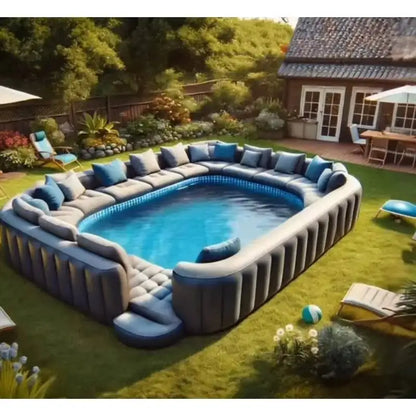 Commercial Customized Inflatable Sofa Pools Swimming With Portable Lounge for Party | Kimlud Outdoor Luxury Table