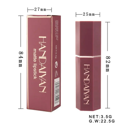 Nude Matte Lipstick Waterproof Long Lasting Non-stick Cup Lip Stick Not Fading Sexy Red Pink Velvet Lipsticks Makeup...