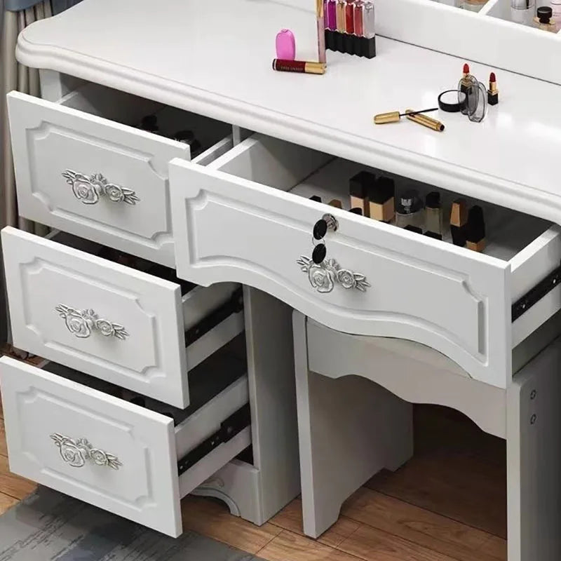 Modern Senior Vanity Table Beauty Classic Bedroom Makeup Vanity Table Storage Nordic tocador de maquillaje Home...