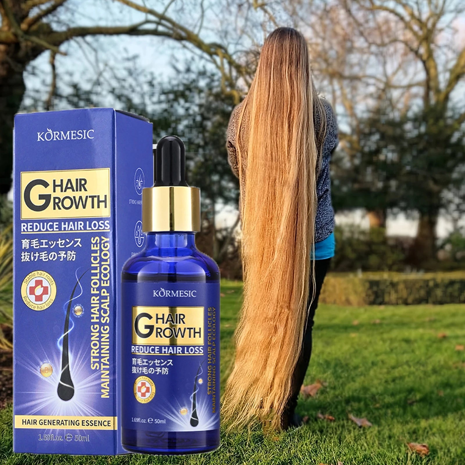 Hair Growth Serum Anti Loss Regrowth Hair Growth Oil Prevent Baldness Repair Damage Scalp Massage Moisturizing Nourish Hair Care - Kimlud