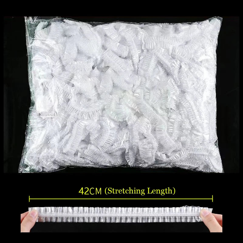 Plastic Food Cover Bags Food Grade Fresh-keeping Transparent Packaging Bag Reusable Wrap Kitchen Disposable Colorful Cling Film