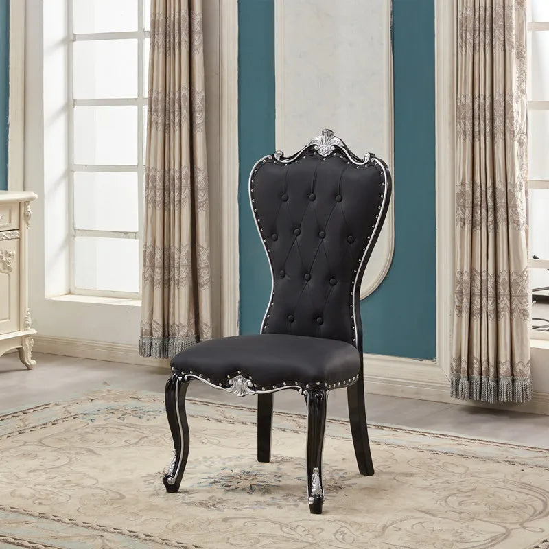 European Light Luxury Chairs Simple Solid Wood Party Unusual Adult Restaurant Chairs Design Comfy Lounge Stoel Home Furniture - Kimlud