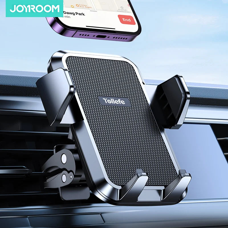 Joyroom Upgraded Car Phone Holder Military-Grade Protection Big Phone And Thick Cases Friendly Hands Free Air Vent Car...