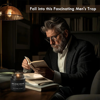 For Men's aromatherapy candles, men's candle set, home aromatherapy candles, men's gifts, 1 or 4-piece set of men's candles, Bal