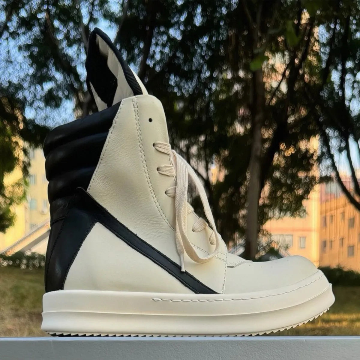 Classic Beige Leather High Top Shoe Retro Men Boots Sneaker ZIP Women Casual Shoes Lace Up Sneakers Luxury Gray Ankle Boot