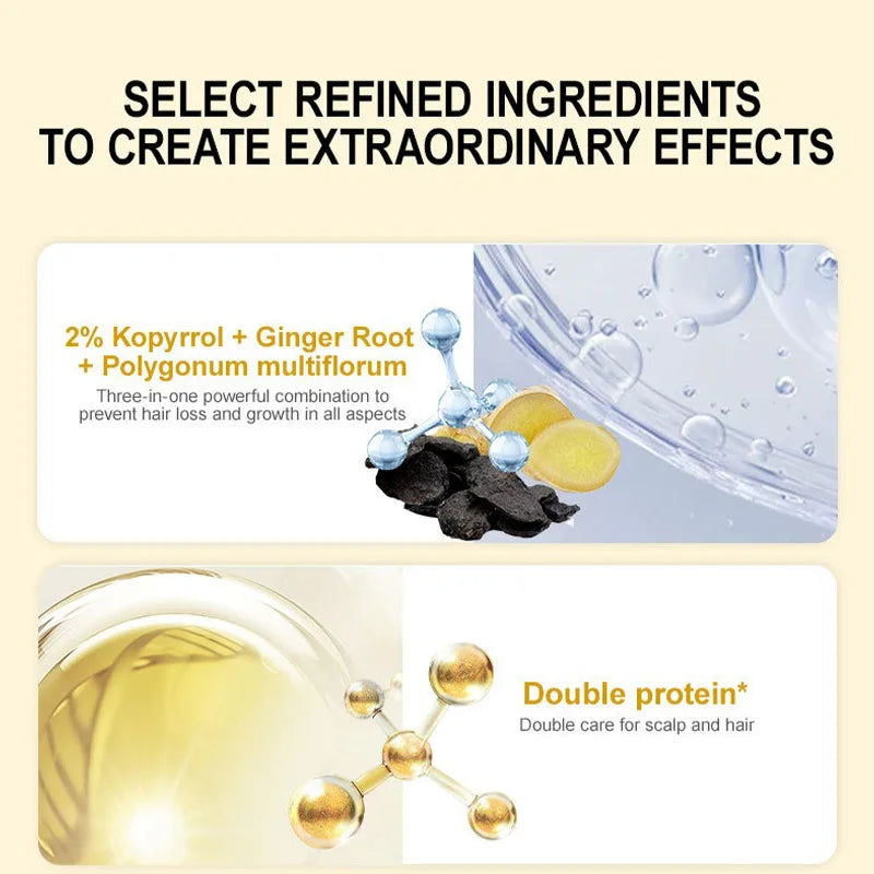 PURC Ginger Hair Care Essence To Promote Hair Growth Essence To Repair Dry Bifurcated Hair Oil Scalp Care for Both Men...
