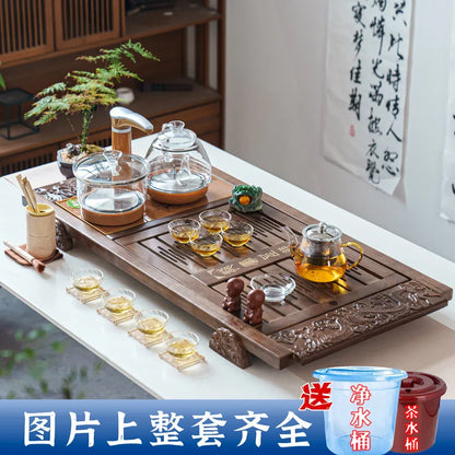 Kung Fu Ceremony Tea Tray Rectangle Drainage Pot Drip Accessories Luxury Tea Tray Hospitality Valet Bandejas Home Decorationgs - Kimlud