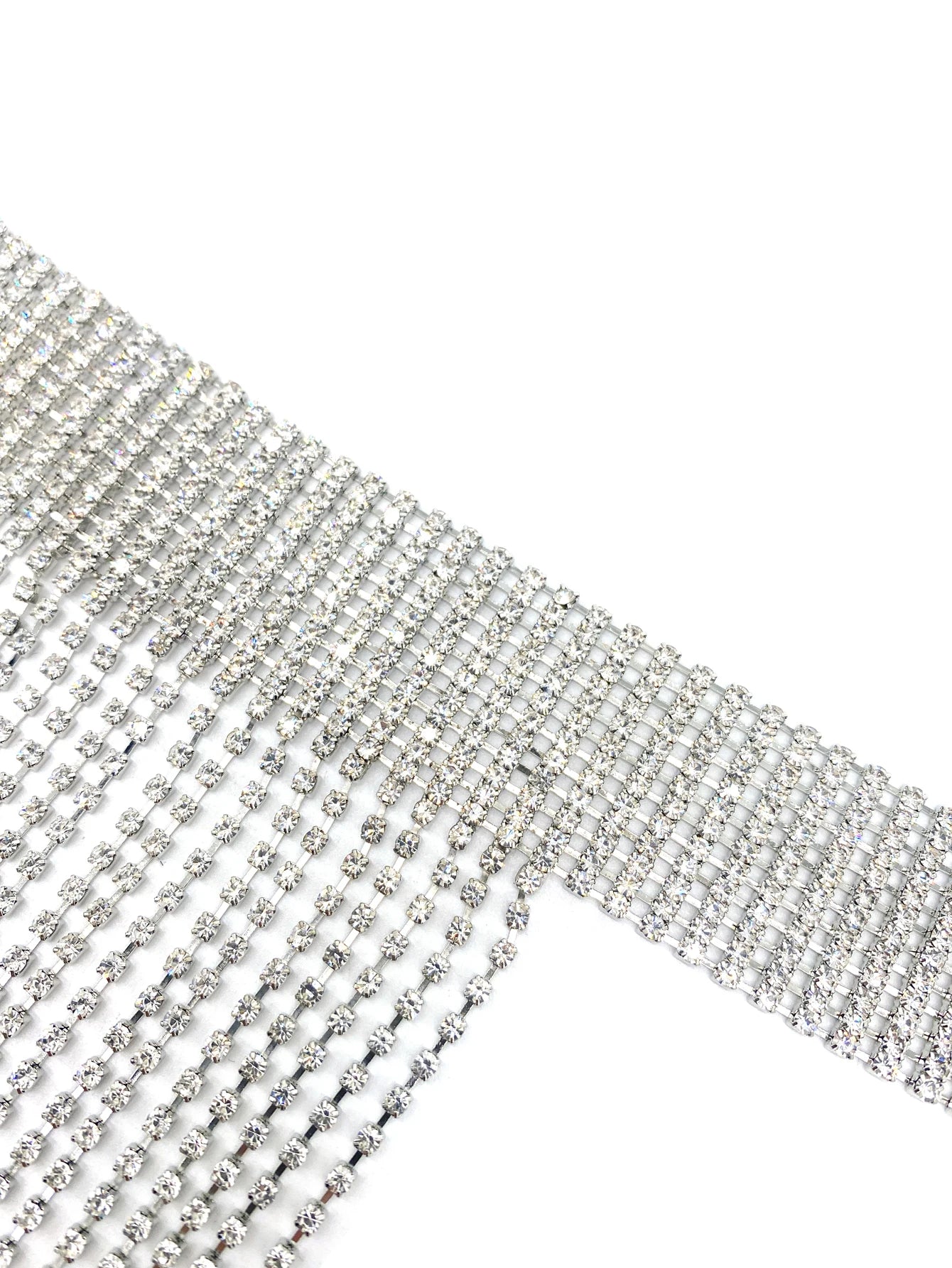 1 Piece Fashionable, Simple, Versatile Necklace, Luxurious Rhinestone Tassel Necklace, Sexy Bar And Nightclub