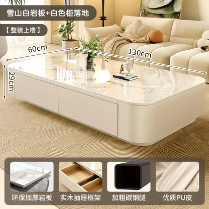 Cheap Cute Coffee Table Clear Simple Designer Modern Luxury Decoration Side Table Writing Mesas Bajas Living Room Furniture - Kimlud
