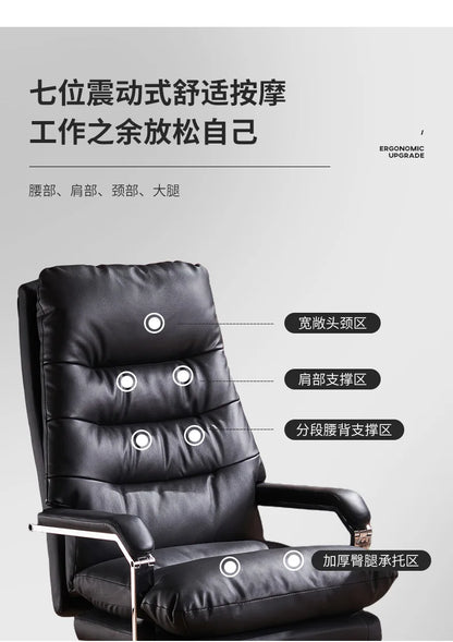 Modern Ergonomic Chair Comfy Nordic Designer Executive Footrest Backrest Wheels Chair Lazy Ergonomic Cadeira Gamer Furniture - Kimlud