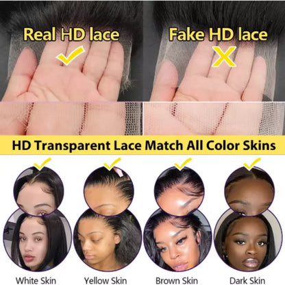 Highlight Body Wave 13x6 Transparent Lace Frontal Wig Human Hair 4/27 Colored Lace Front Human Hair Wigs For Women Pre Plucked - Kimlud