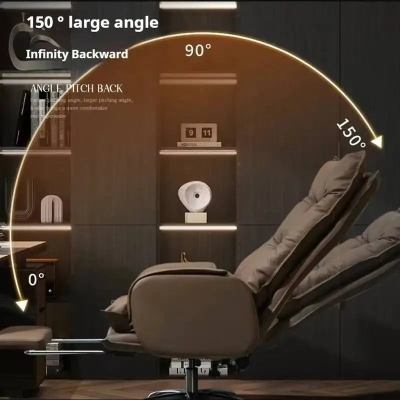 Recliner Ergonomic Office Chairs Computer Boss Leather Executive Chair Lounge Swivel Cadeira De Escritorio Office...