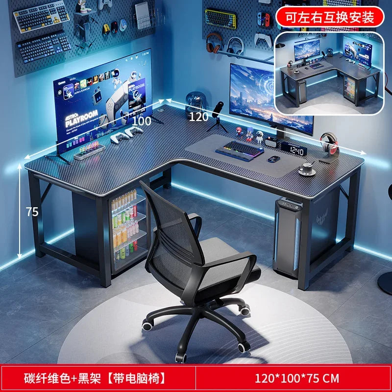 Study Storage Computer Desks Gaming Reading Pc Ergonomic Table Keyboard Notebook Accessories Mesas De Computador Home Furniture - Kimlud